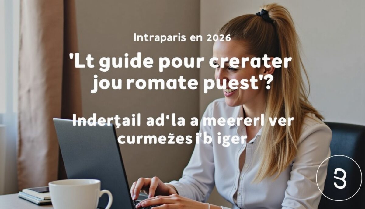 Intraparis en 2026 : guide pratique pour créer votre compte facilement